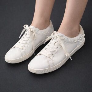 Ash White Star-Studded Sneakers